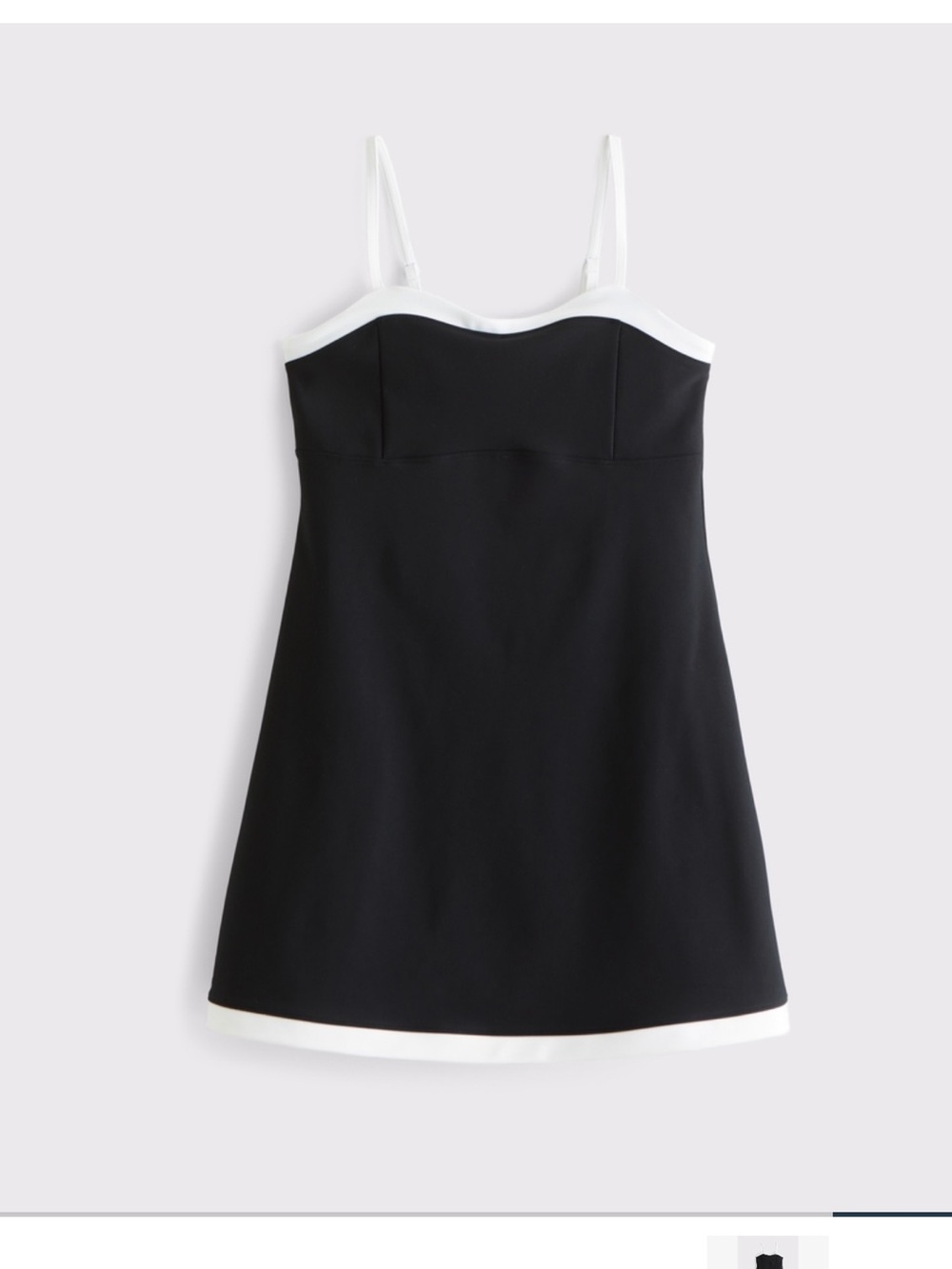 Abercrombie & Fitch YPB SculptLUX Black and White Mini Dress